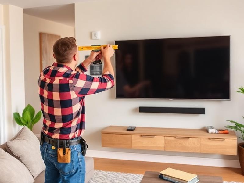 TV mounting service in Las Vegas living room